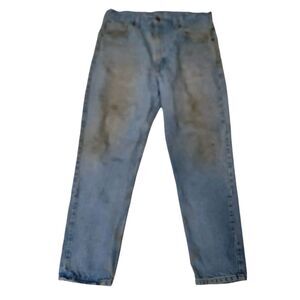 Carhartt Vintage Jeans Mens 36x30 Blue Relaxed Fit Denim Straight Worn Workwear